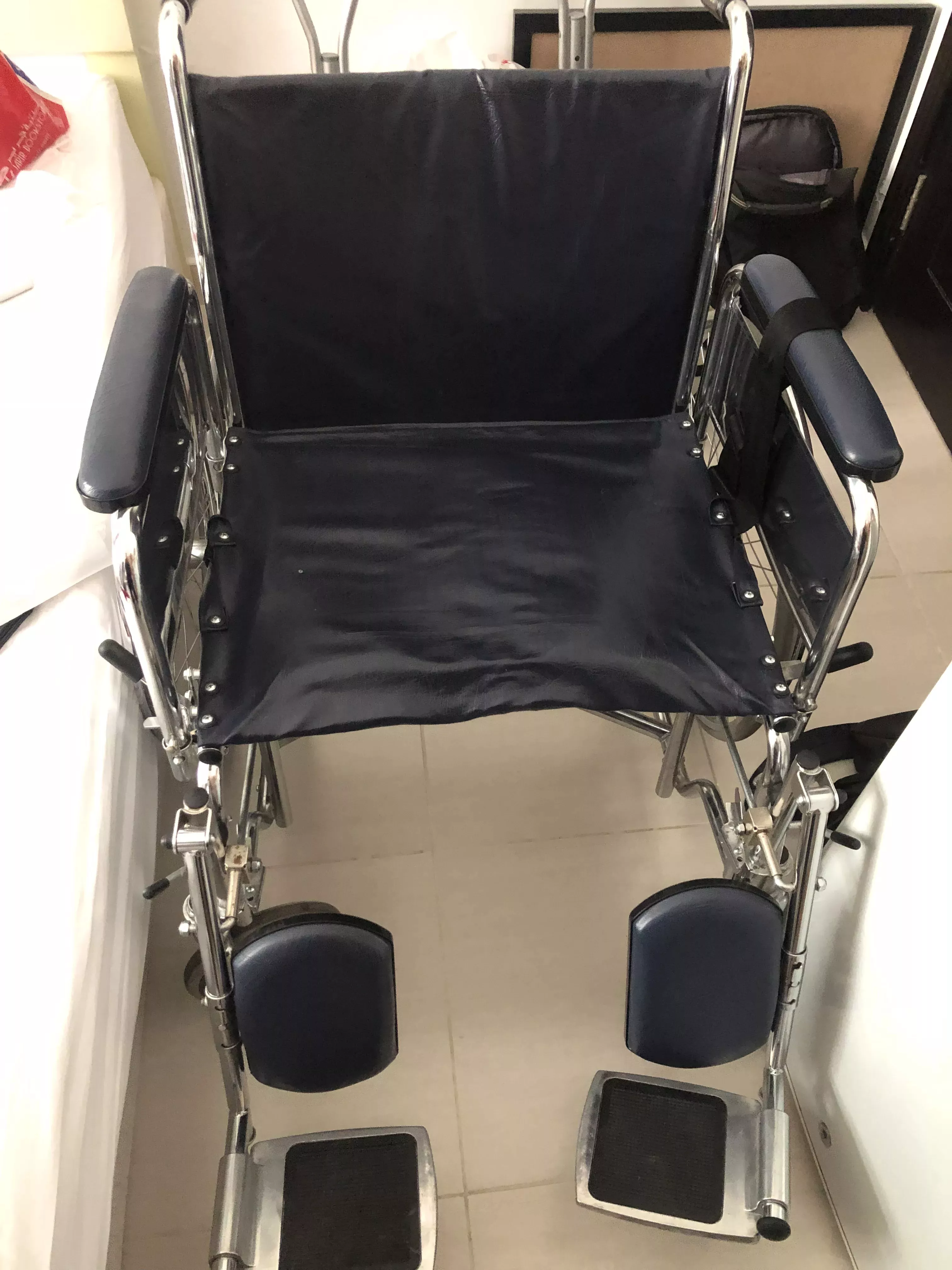 Wheelchair with Padded Armrest
