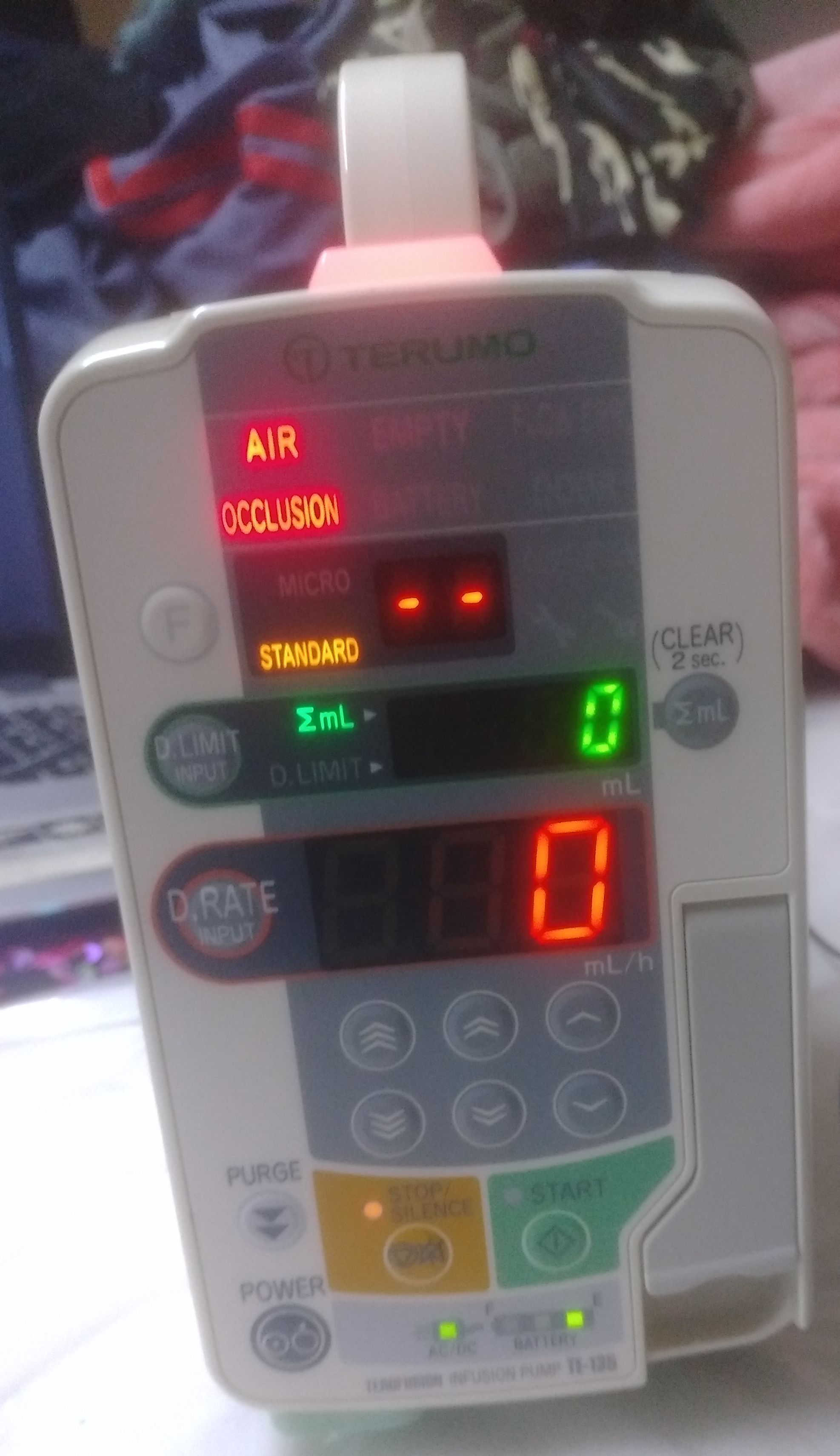 Terufusion infusion pump