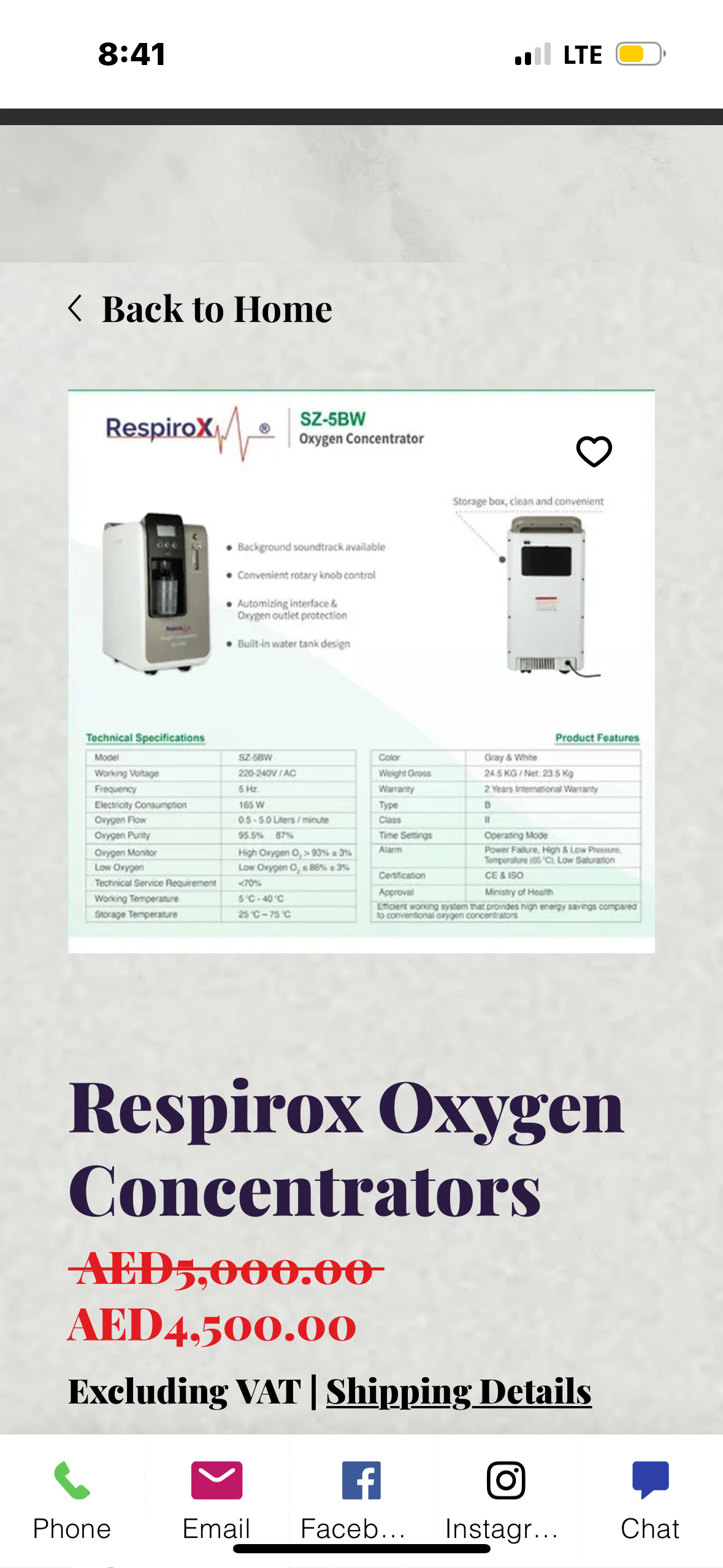 Oxygen Concentrator SZ 5BW